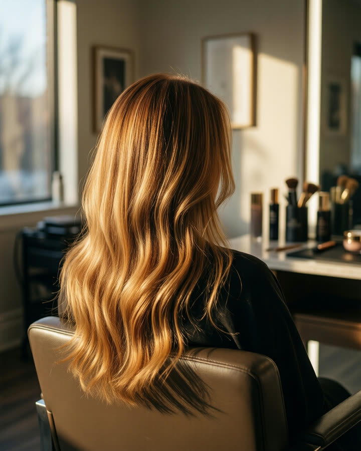 Hair salon — sample Instagram post
